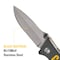 Cat 6 Inch Drop Point Folding Knife 980003 - alternate 4